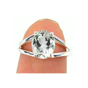 แหวนเงินแท้925แท้พลอยอเมทิสต์สีเขียวสำหรับงานแต่งงานโอเอ็มสำหรับวันเกิดของขวัญวันวาเลนไทน์สำหรับเธอ - Product Image 2