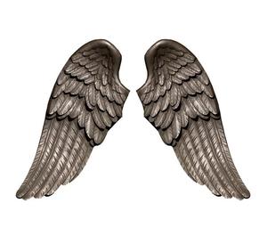 Antiguo hecho a mano nuevo diseño hermoso decorativo aluminio dorado alas de Ángel dorado pared arte decoración de pared colgante de pared - Product Image 6