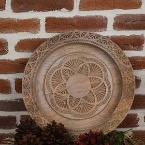 Bandeja DE SERVICIO DE fregona de madera maciza de diseño nuevo y de tendencia con asas para un fácil agarre y un servicio conveniente - Product Image 5