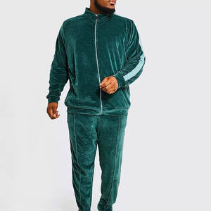 Premium Custom Men High Quality Velvet <b>Velour</b> Tracksuits Sportswear Custom Design Private Label Male Sports Tracksuit for Men - Product Image 6