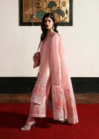 Robe de soirée moderne en mousseline brodée acrylique, style Lehenga Choli Anarkali, manches longues, maxi, anti-humidité, infroissable