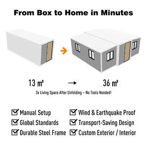 <span class=keywords><strong>Casa</strong></span> Prefabricada Maison modulaire moderne de 20 pieds Maison de conteneur portable Casas Prefabricadas Armable extensible à vendre - Product Image 4