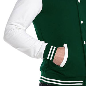 Vente en gros de support de veste universitaire d'hiver pour hommes en toile brodée en chenille personnalisée Letterman à la mode en plein air personnalisable - Product Image 6