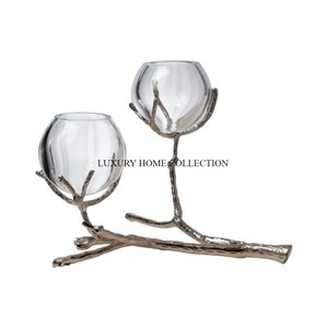 Bougeoirs de décoration de table en bois et en marbre Bougeoirs en bois naturel faits à la main de la meilleure qualité - Product Image 3