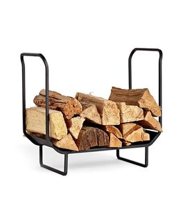 Porte-bûches design intérieur et extérieur en bois et métal fait à la main Accessoires de cheminée personnalisés pour jardin et maison - Product Image 3