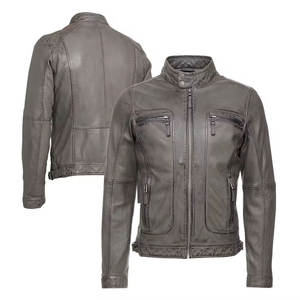 Veste en cuir véritable pour adulte, coupe confortable, vêtement d'extérieur quotidien, texture douce, vêtement d'hiver 2026 - Product Image 2