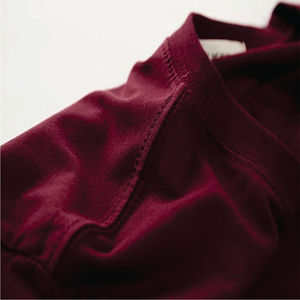 2025 Logo personnalisé T-shirts pour hommes 100% coton Anti-rides haute rue col montant léger en gros - Product Image 4