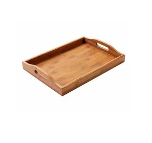 Plato de madera artesanal para servir, grano de madera Natural, perfecto para fiestas y necesidades de servicio en el hogar con estilo - Product Image 1