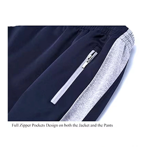 Conjunto Deportivo de Invierno para Hombre, Talla Grande, de Algodón y Felpa, con Capucha, Pantalones Deportivos, Impresión de Logotipo Personalizado, Color Sólido, Ropa Casual de Secado Rápido - Product Image 4