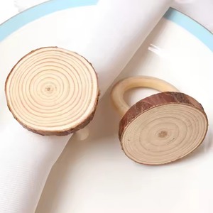 Porte-serviette en bois de qualité supérieure pour table classique, fêtes de mariage, hôtel à manger, touche naturelle chaude de l'Inde - Product Image 5