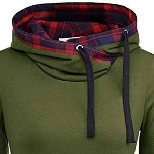 Sudaderas con capucha de bolsillo de canguro para mujer, suéter de manga larga, estilo informal, ropa de invierno, sudaderas con capucha de Color sólido de secado rápido de algodón - Product Image 6