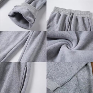 Manches longues imprimé surdimensionné pull à capuche ensemble Joggers pantalon sweat avec pantalons de survêtement sweats à capuche vierges surdimensionné - Product Image 4