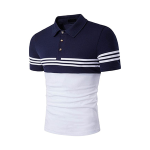 เสื้อโปโลสำหรับผู้ชายผ้าระบายอากาศได้ดีมีการออกแบบที่เป็นเอกลักษณ์มีหลายสีและโลโก้ - Product Image 4