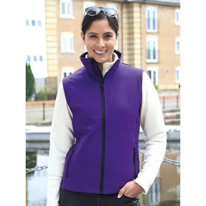 Customizable Printable Softshell Bodywarmer <b>Vest</b> for Hiking Workwear in Dry Sack Format - Product Image 2