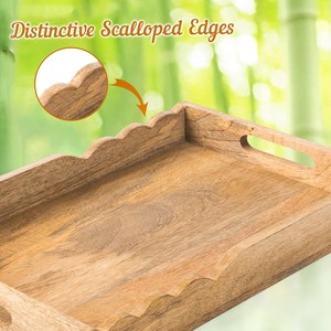 Bandeja para servir en casa, bandeja decorativa para mesa de centro, bandeja para desayuno en la cama, accesorios de decoración para cocina, bandeja decorativa para mesa - Product Image 6