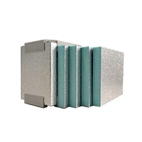 Panneau de mousse bleu 20mm Alu des deux côtés. Feuille PIR Climatisation Panneaux de conduits pré-isolés Système de CVC d'isolation thermique