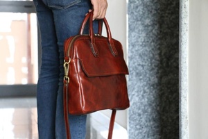 Mallette en cuir PU rétro Crazy Horse pour hommes d'affaires en cuir véritable coque dure sac d'ordinateur portable pour le LLP-0069 de travail de bureau - Product Image 5