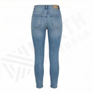 Nuevos Jeans de Mezclilla de Moda Personalizados al por Mayor, de Cintura Alta, Ajustados, para Mujer, Talla Grande, Pantalones de Moda Urbana - Product Image 2