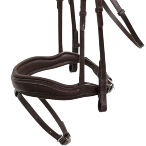 Bridon de dressage de haute qualité pour cavaliers, confort optimal, anatomique, avec bride et muserolle rembourrées, réglable - Product Image 2