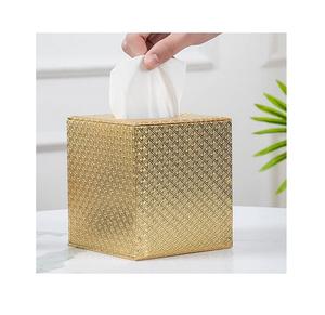 Porte-mouchoirs rectangulaire multifonctionnel en acier inoxydable argenté fait main de style américain pour la maison et la vaisselle d'hôtel - Product Image 5