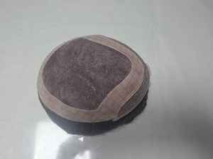 Meilleure vente Perruque de cheveux Remy Mono Front Lace pour hommes Transparent HD Lace Toupee Taz Hair Bangladesh Perruques de cheveux humains de haute qualité - Product Image 6