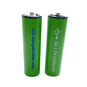 Sepuluh Produk Penjualan Teratas Tiongkok USB Baterai Lithium 1.5V Isi Ulang Baterai Li-ion AAA