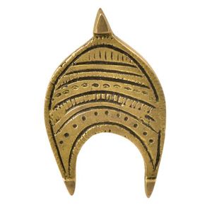 Bouton de porte élégant en or au design antique avec motif gravé en métal pour armoires, tiroirs, armoires et meubles, accessoires pour la maison - Product Image 1