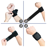 Nouveau protège-poignet professionnel pour la musculation, en caoutchouc naturel et PVC, respirant, léger, avec logo personnalisé OEM.