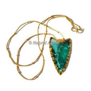 Acheter Meilleure Qualité En Ligne Lumière Aqua Verre Rumedon Type Arrowhead Collier-Acheter en ligne Arrowhead Collier - Product Image 5