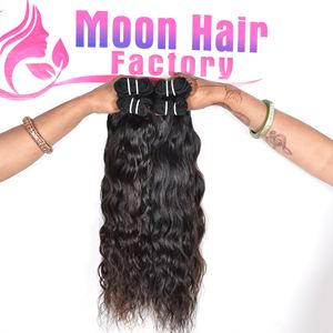 Cheveux indiens de qualité supérieure, produits authentiques, mèches ondulées disponibles directement de l'usine à prix de gros, volume naturel à vendre - Product Image 1