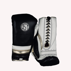 QST Hot Selling Leather Boxing <b>Gloves</b> Full Finger <b>Moisture</b> Wicking Customized Logo Design High Quality Boxing Competition <b>Gloves</b> - Product Image 4