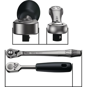 Zyklop Trinquete de metal de 38 dientes de 1/4 pulgada, 141 mm de longitud, con accionamiento cuadrado atrapable, WERA Knife & Tool - Product Image 4