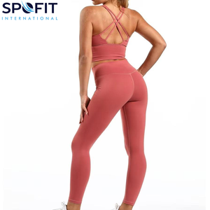 Conjunto de Yoga para Mujer de Nuevo Diseño, Logotipo Personalizado, Secado Rápido, Transpirable, Venta al por Mayor, Alta Calidad, Cómodo, Conjunto de Yoga Personalizado - Product Image 3