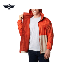Chaqueta Cortavientos de Nailon Personalizada con Capucha, Cuello Ajustable, Resistente al Viento, Transpirable, de Secado Rápido, Duradera, de Lona 100% Poliéster para Hombre - Product Image 5