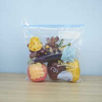 Op maat gemaakte PE cartoon slider opbergzakjes voor fruit, groenten en voedselverpakkingen