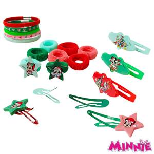Licencia Oficial H.E.R. Accesorios para el Cabello con Diseño Clásico Original de Mickey y Minnie Mouse, Juego de 7 Lazos con Pinzas de Cocodrilo, 150 Unidades al por Mayor - Product Image 2