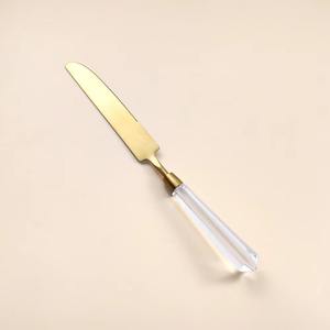 Juego de cubiertos único y exquisito mango de acero inoxidable y acrílico bellamente elaborado por fabricante indio - Product Image 4