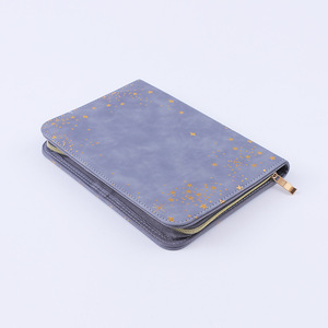 <strong>A5</strong> Binder Personalized Business Organizer With Zipper, Padfolio Custom Embossed Logo <strong>document</strong> File <strong>folder</strong> Bag Holder PU Leather - Product Image 3