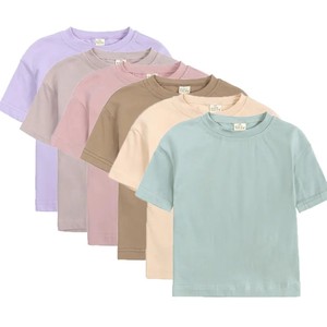 Camisetas Casuales para Niños de Alta Calidad, 100% Algodón, Tejido de Punto, Manga Corta, Cuello Redondo, Estilo Liso, Personalizables a Precios Bajos - Product Image 3