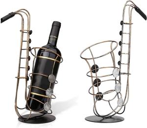 Porte-bouteille de vin en métal Look attrayant accrocheur porte-bouteille de vin casier à vin décoratif pour Bar Club théâtre fêtes - Product Image 5