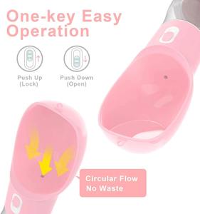 Hiphoppet çok fonksiyonlu taşınabilir <span class=keywords><strong>Pet</strong></span> köpek kedi su bardağı plastik seyahat su <span class=keywords><strong>Pet</strong></span> besleme içme için mama besleyici şişe - Product Image 3