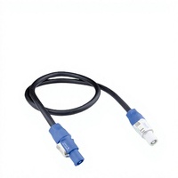 Kabel Daya Tembaga Powercon 3x2.5mm Berisolasi PVC IP44 untuk Layar LED Pencahayaan Panggung