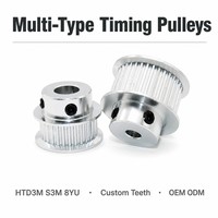 Pulley Timing Belt Baja Tahan Karat Kustom HTD3M S3M 8YU 2GT 5GT untuk Mesin CNC Wire EDM OEM