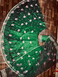 Lehenga en soie organza de qualité supérieure, boutique indienne, designer Bollywood, pour fêtes, mariages, tendance, vêtements de fête pour femmes, best-seller - Product Image 4