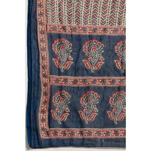 Conjunto de Kurta de Algodón Sólido Azul Marino para Mujer, Conjuntos de Traje para Mujer - Product Image 5