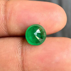 Fabricant indien direct émeraude naturelle taillée vert émeraude zambienne pour la fabrication de bijoux pierre précieuse à facettes calibrée - Product Image 4