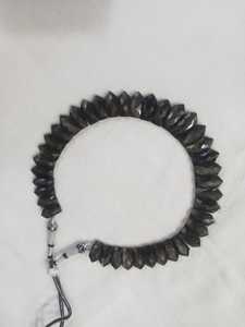 Collar de babero de obsidiana negra natural de alta calidad, collar de Cleopatra, collar egipcio de Cleopatra, joyería de playa elegante - Product Image 5