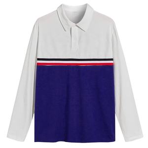 Offre Spéciale 2026 – T-shirt Homme Manches Longues Décontracté Couleur Unie 100% Coton Respirant Col Tricoté Tendance et Confortable - Product Image 3