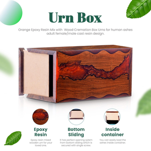 Personalized Handmade Wooden Urn for <b>Ashes</b> Gift for your Loved Ones Personalized Cremation <b>Keepsake</b> - Product Image 2