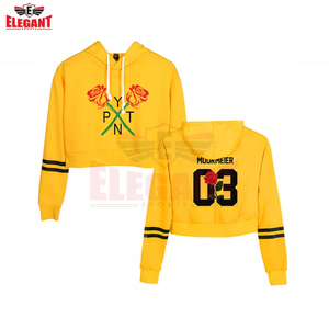 Sudadera con capucha corta Venta superior Estilo simple con bolsillos laterales y cordones en stock Nueva ropa para mujeres Sudaderas CON CAPUCHA DE Elegant Sports - Product Image 3